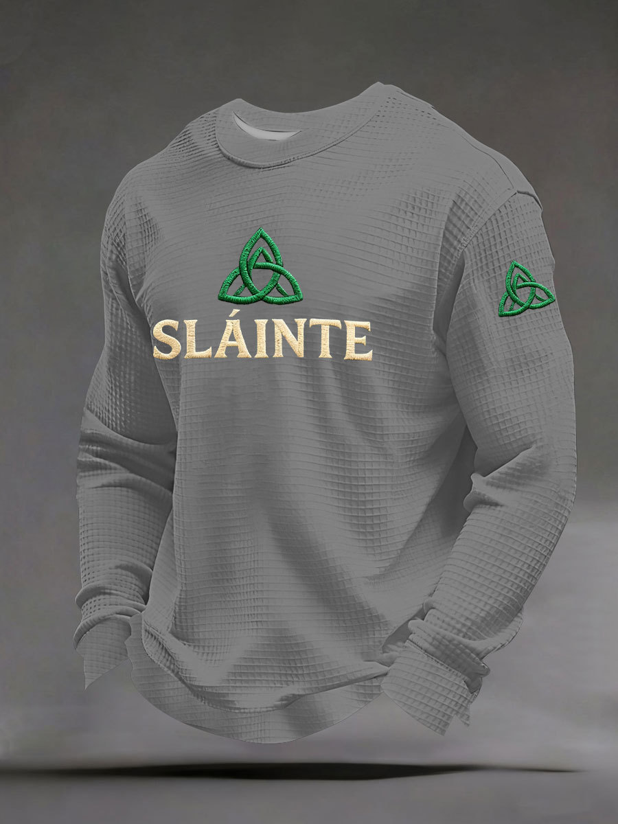 Men's St. Patrick's Day Plaid Print Casual T-Shirt