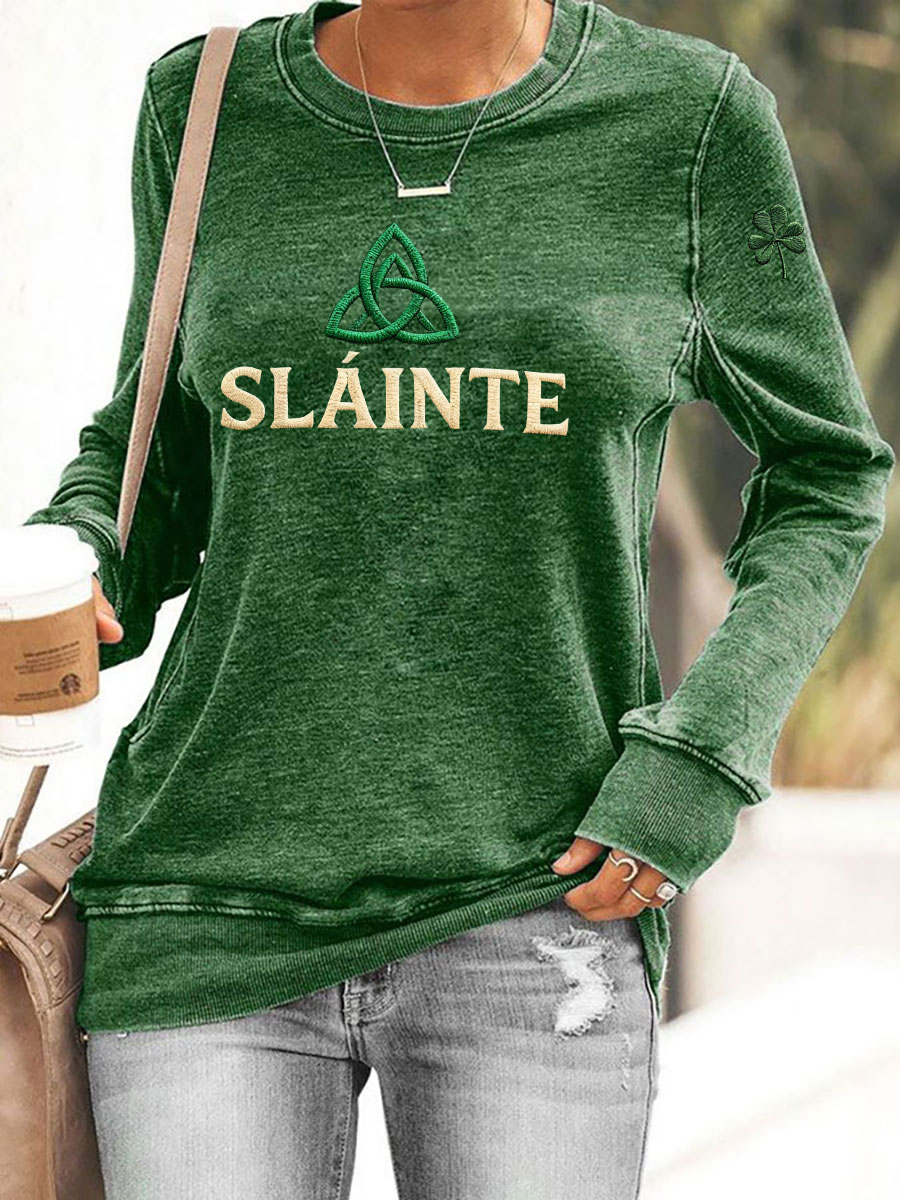 Women's St. Patrick's Day Printed Casual Sweatshirt