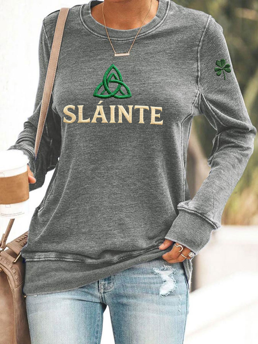 Women's St. Patrick's Day Printed Casual Sweatshirt