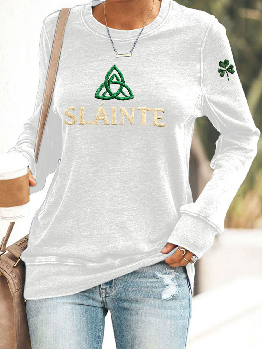 Women's St. Patrick's Day Printed Casual Sweatshirt