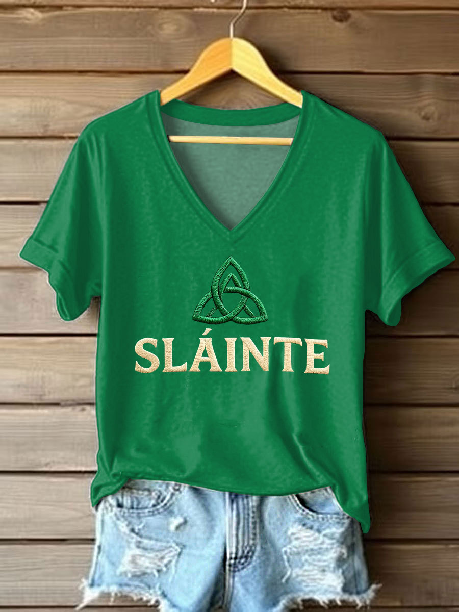 Women's St. Patrick's Day Printed Casual T-Shirt