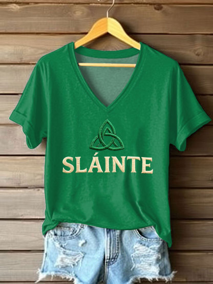 Women's St. Patrick's Day Printed Casual T-Shirt