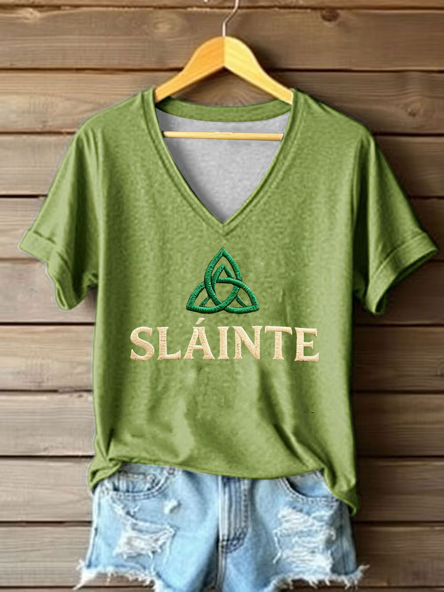 Women's St. Patrick's Day Printed Casual T-Shirt
