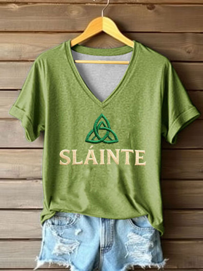 Women's St. Patrick's Day Printed Casual T-Shirt