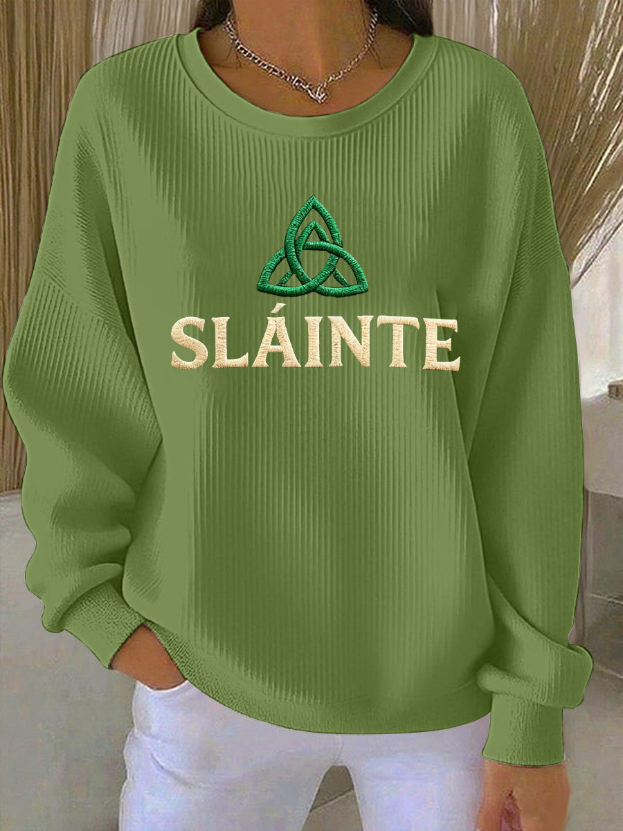 Women's St. Patrick's Day Printed Casual Sweatshirt