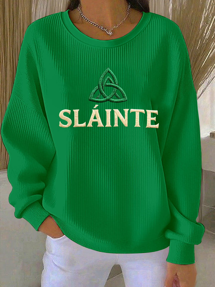 Women's St. Patrick's Day Printed Casual Sweatshirt