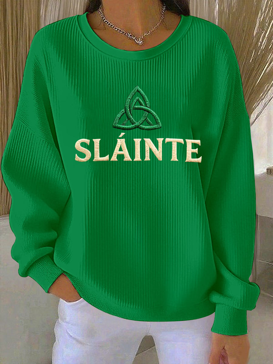 Women's St. Patrick's Day Printed Casual Sweatshirt