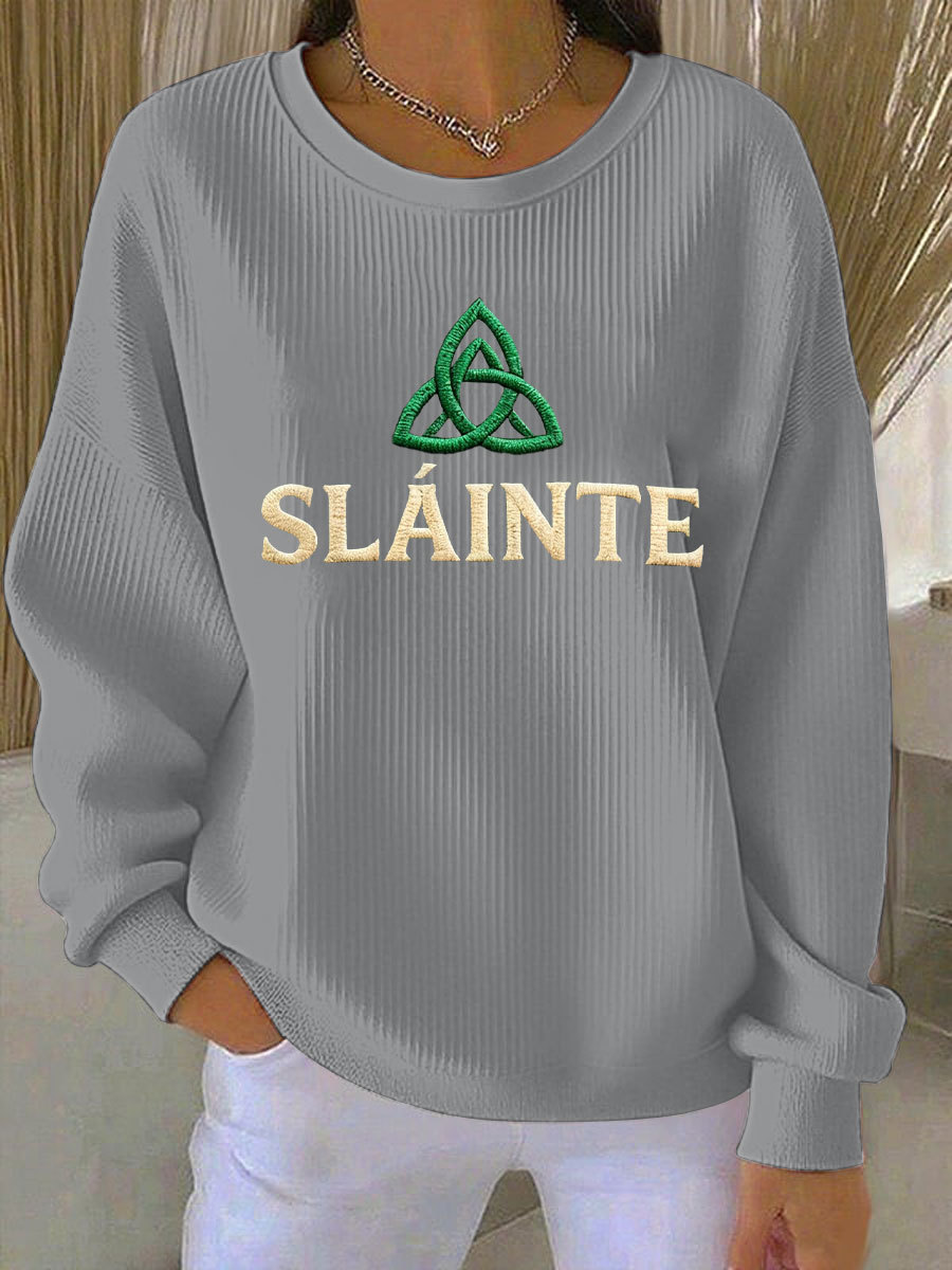 Women's St. Patrick's Day Printed Casual Sweatshirt