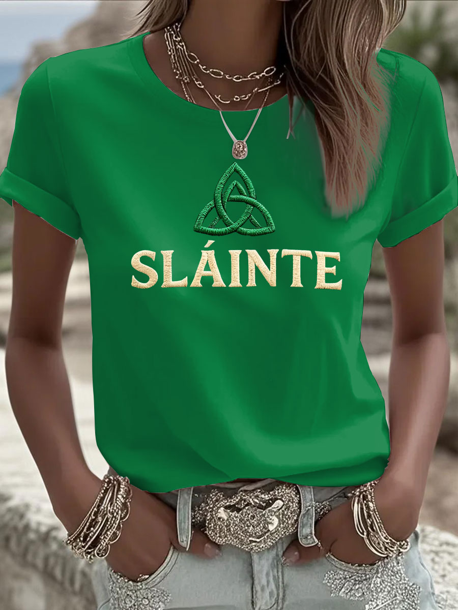 Women's St. Patrick's Day Printed Casual T-Shirt