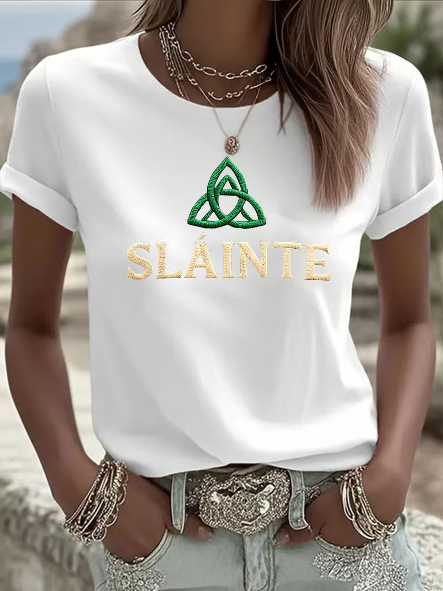 Women's St. Patrick's Day Printed Casual T-Shirt