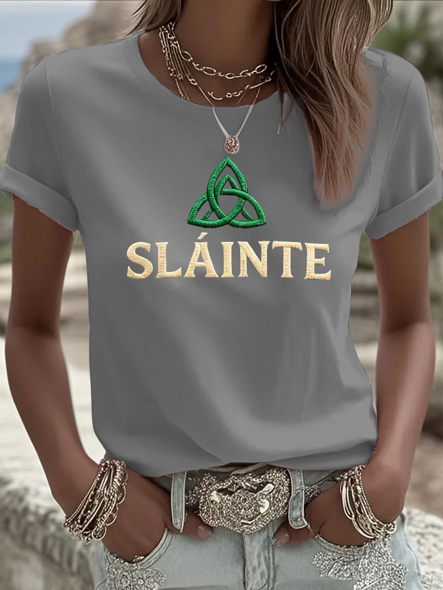 Women's St. Patrick's Day Printed Casual T-Shirt