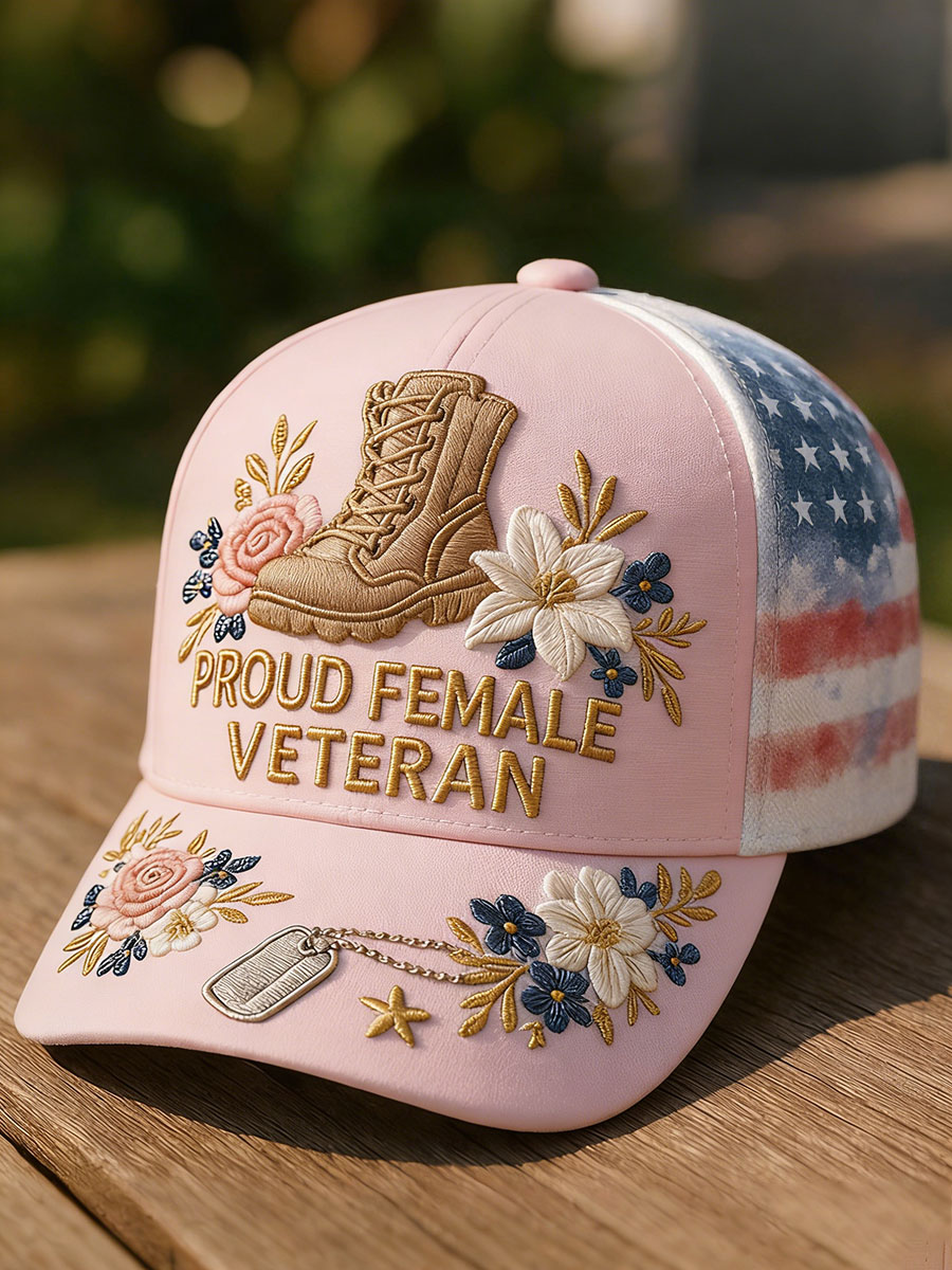 Women's proud female veteran hats