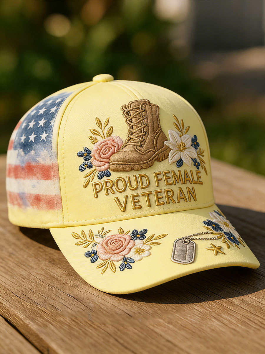 Women's proud female veteran hats
