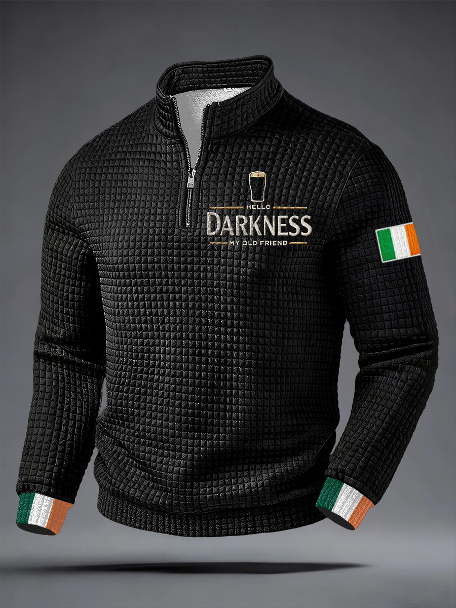 Men's Hello Darkness My Old Friend Irish Dark Beer Sweatshirt Top