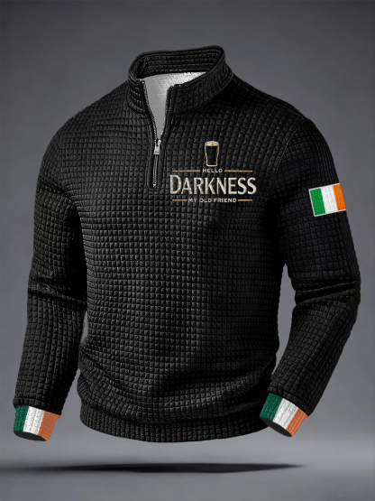 Men's Hello Darkness My Old Friend Irish Dark Beer Sweatshirt Top