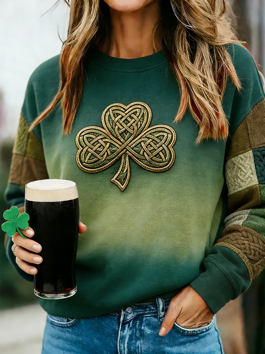 Women's St. Patrick's Day Print Sweatshirt