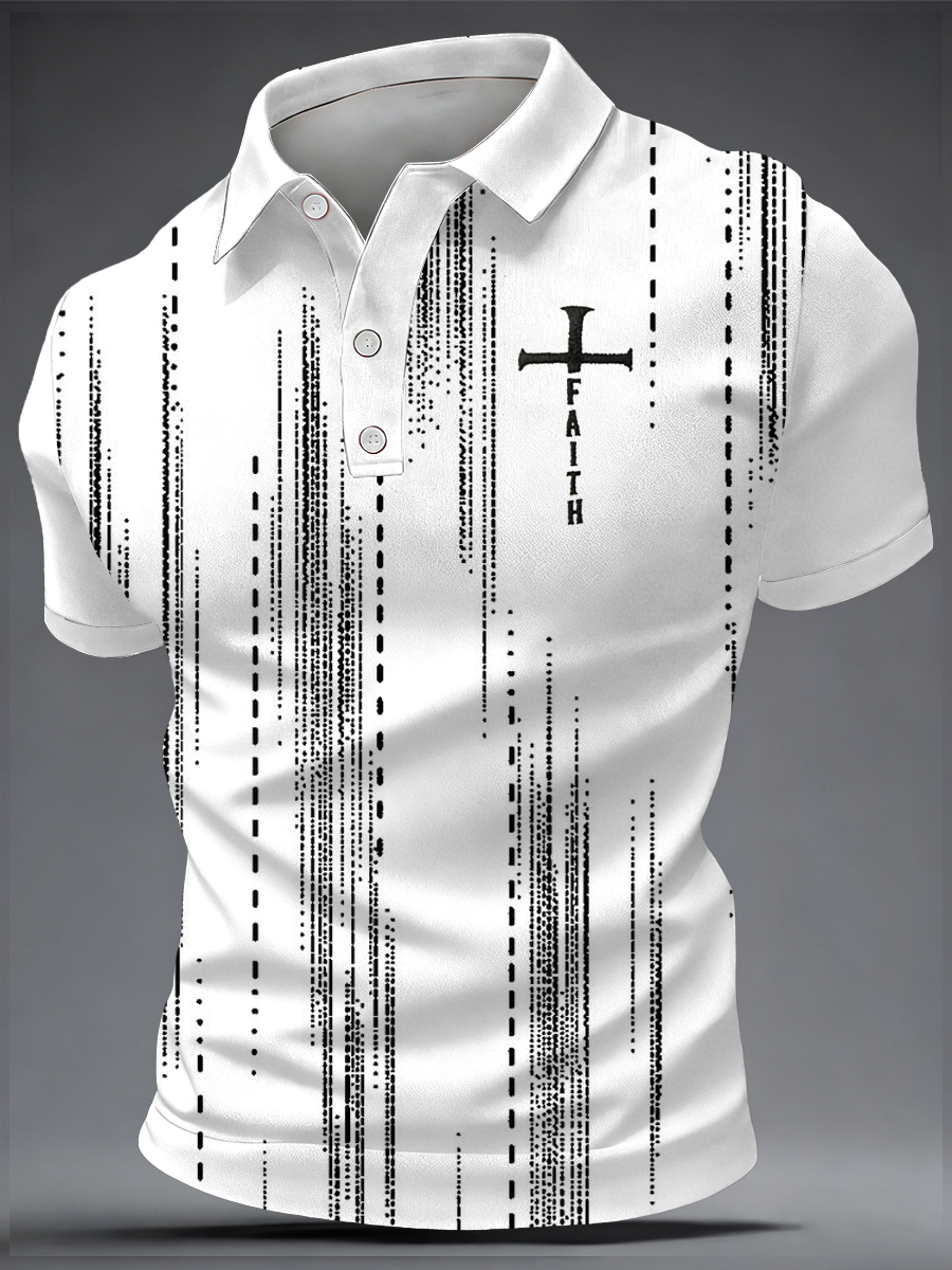 Men's Faith Print Casual Top