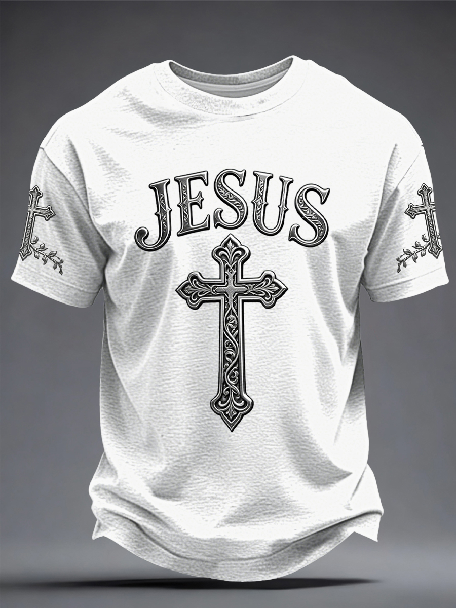 Men's JESUS Printed T-shirt