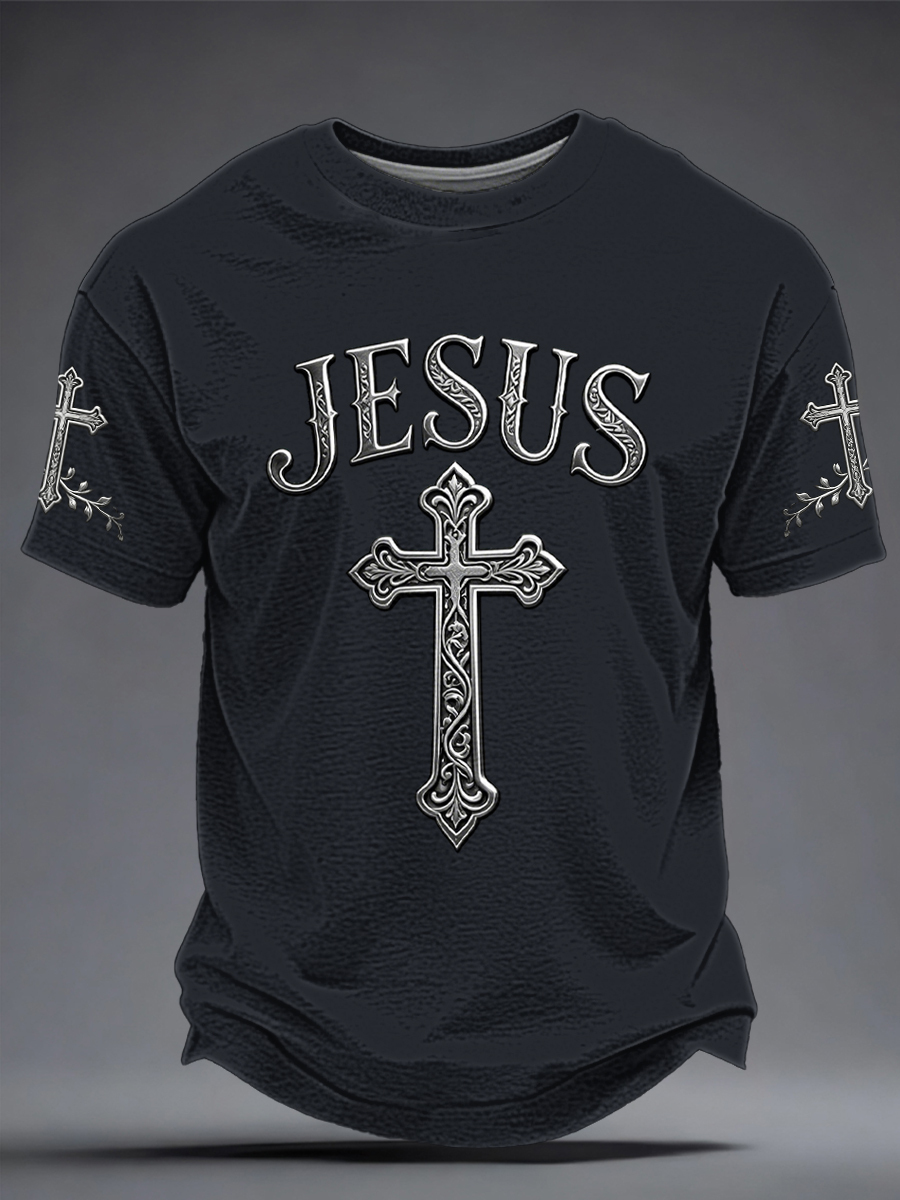 Men's JESUS Printed T-shirt