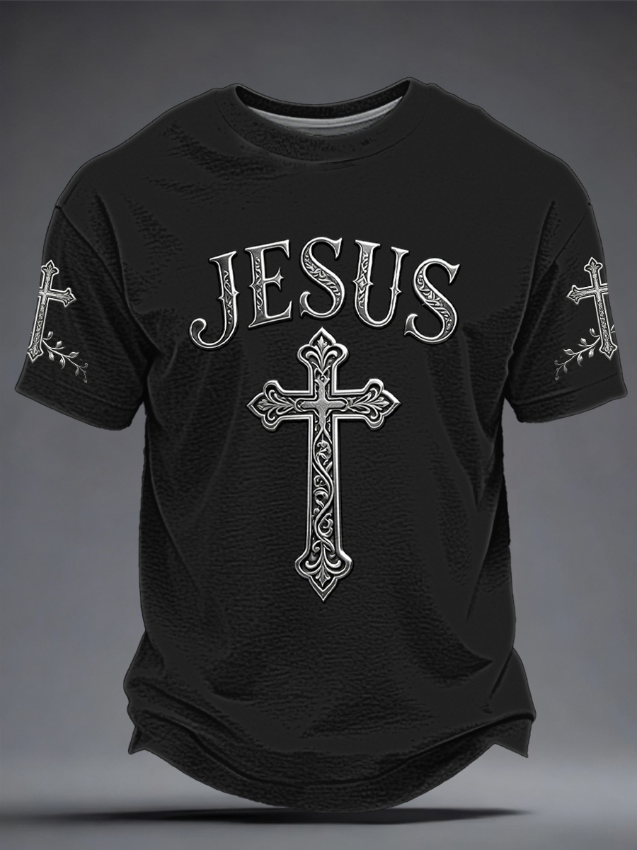 Men's JESUS Printed T-shirt