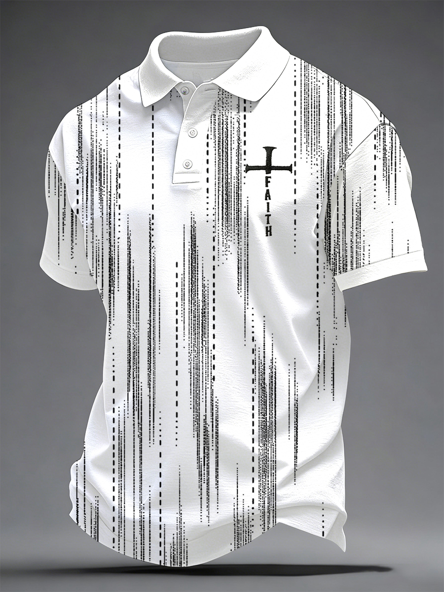 Men's Faith Print Casual Top