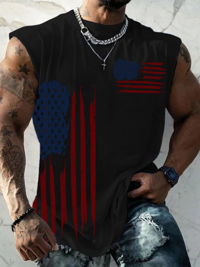Men's Casual Printed Tank Top