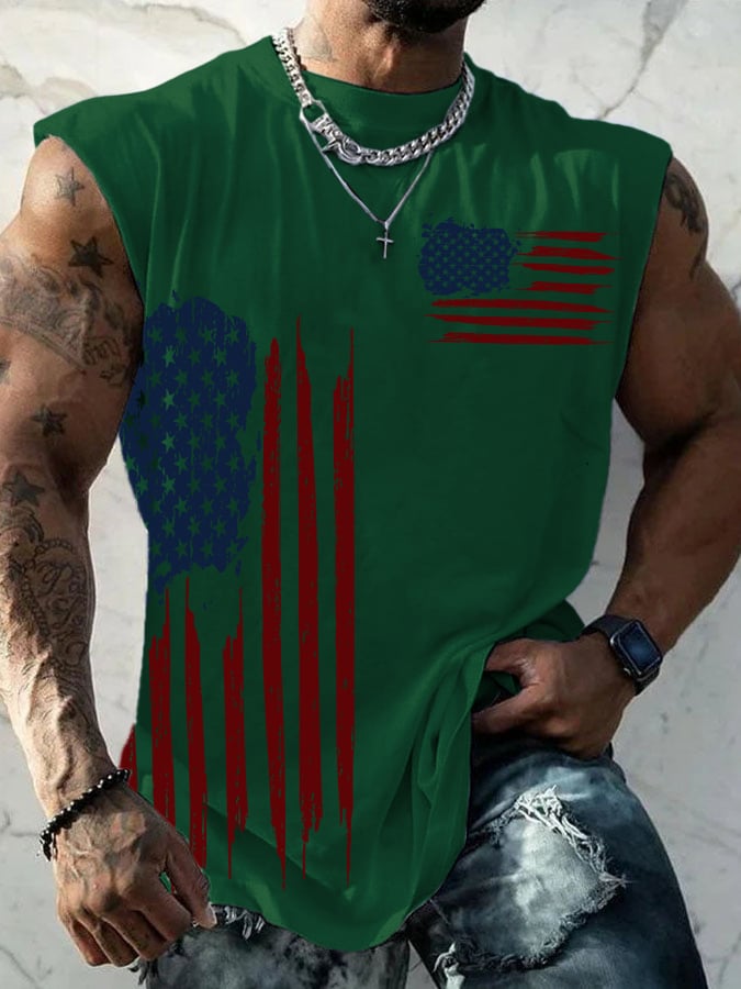 Men's Casual Printed Tank Top