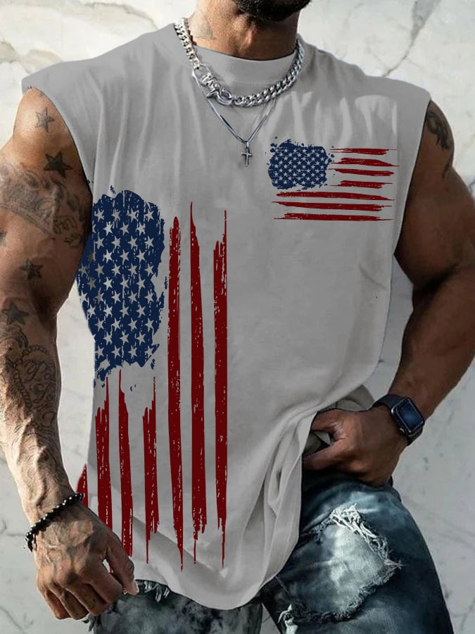 Men's Casual Printed Tank Top