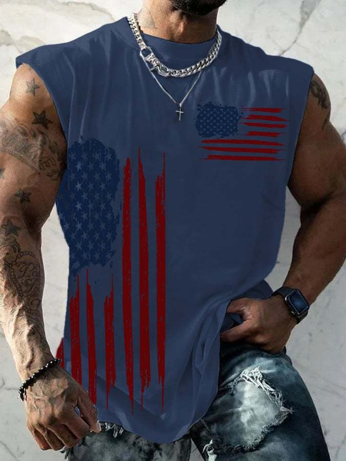 Men's Casual Printed Tank Top