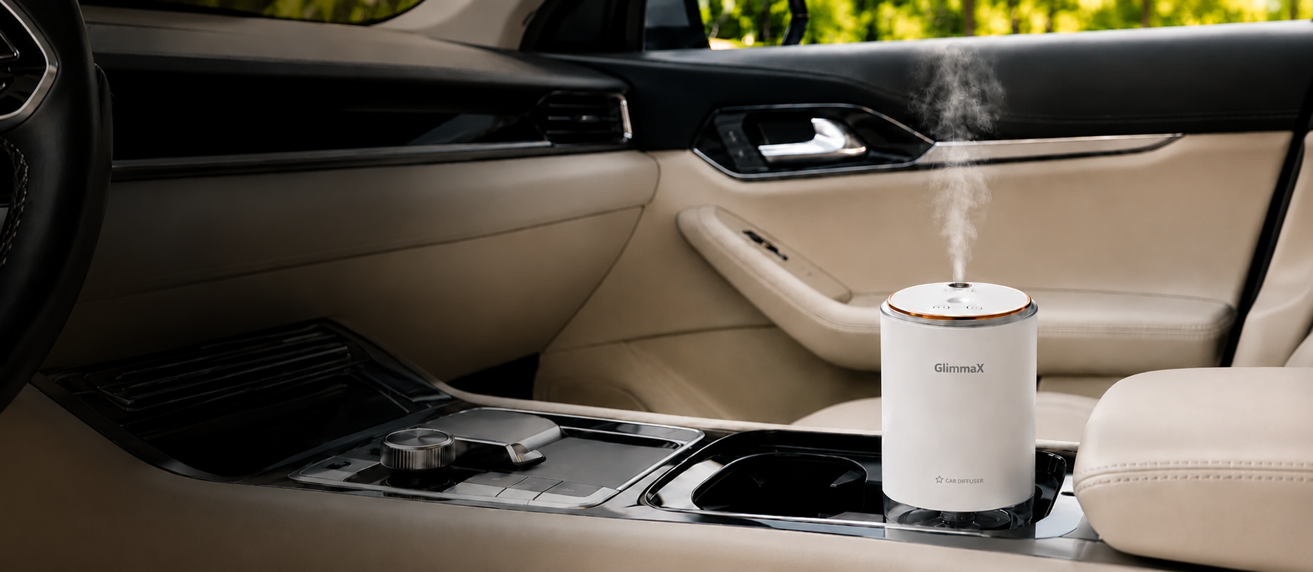 GlimmaX HALO white smart car diffuser clearance sale for $27.99