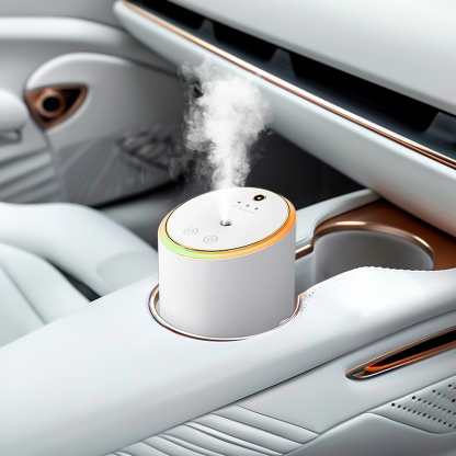 GlimmaX Smart Car Air Freshener,Atmosphere Light and Star Light,Healthy Eco-Friendly Fragrance,Auto On/Off,3 Adjustable Modes,White Car Air Freshener Perfect for Cars,Bedroom,Office-GlimmaX