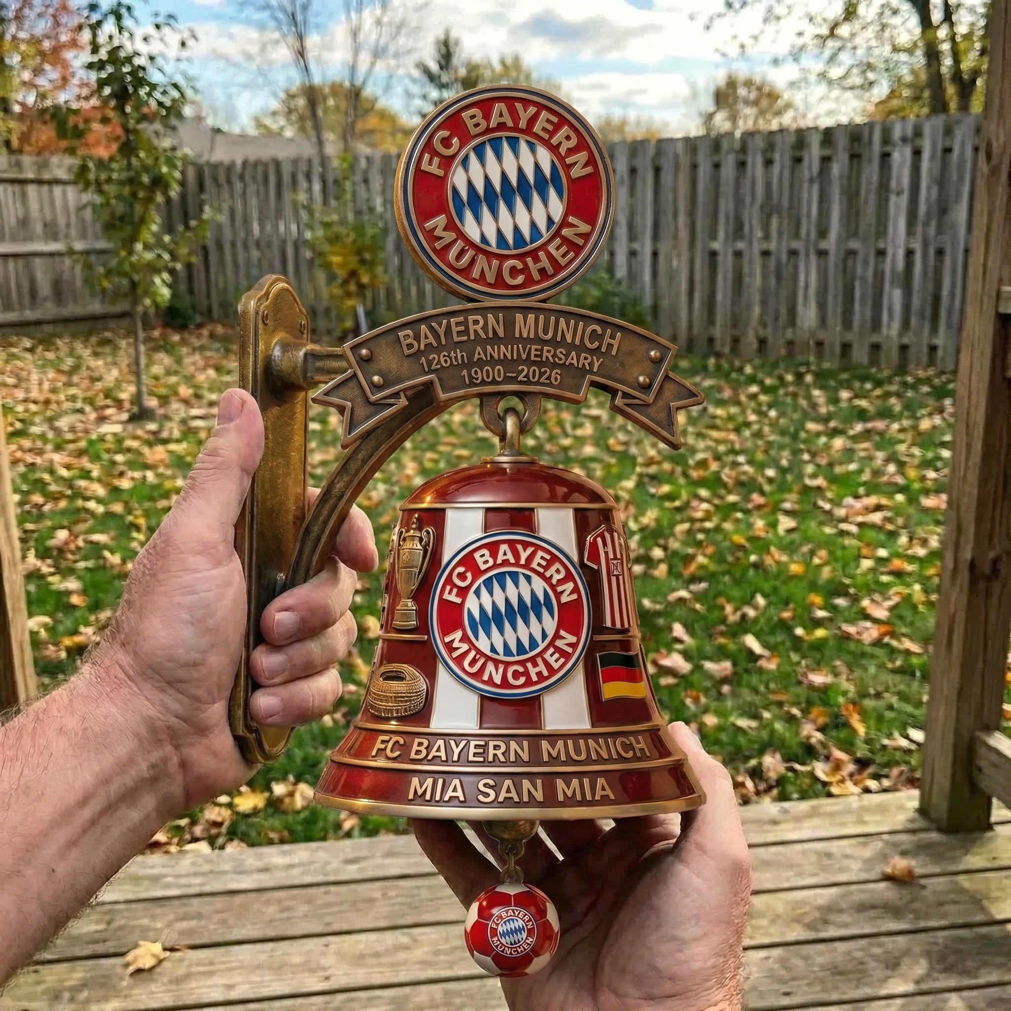 FC Bayern München 126th Anniversary Commemorative Wall Bell