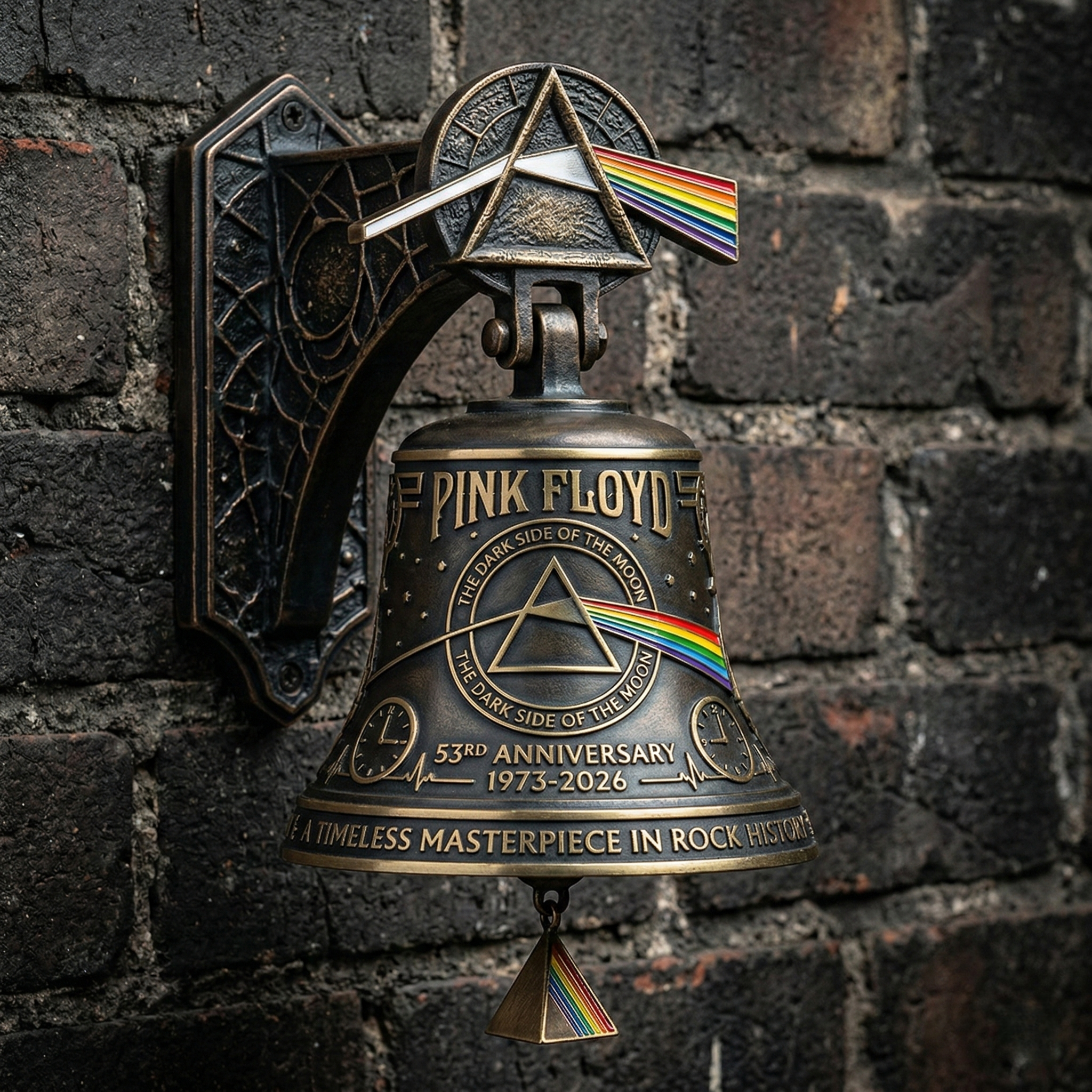 Pink Floyd 53rd Anniversary Wall Bell