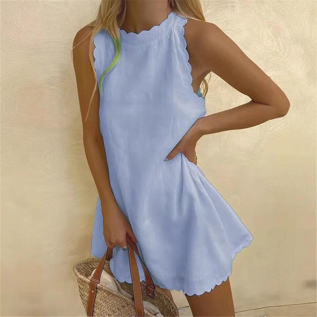 🌞Lino Fresco A-Line - Vestito Corto Estivo