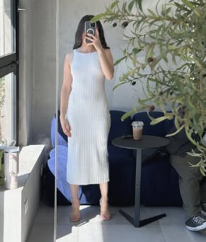 Low Back Pitted Knit Bodycon Dress "Aurora"-- Lussuoso ed elegante, un tributo all'artigianalità italiana