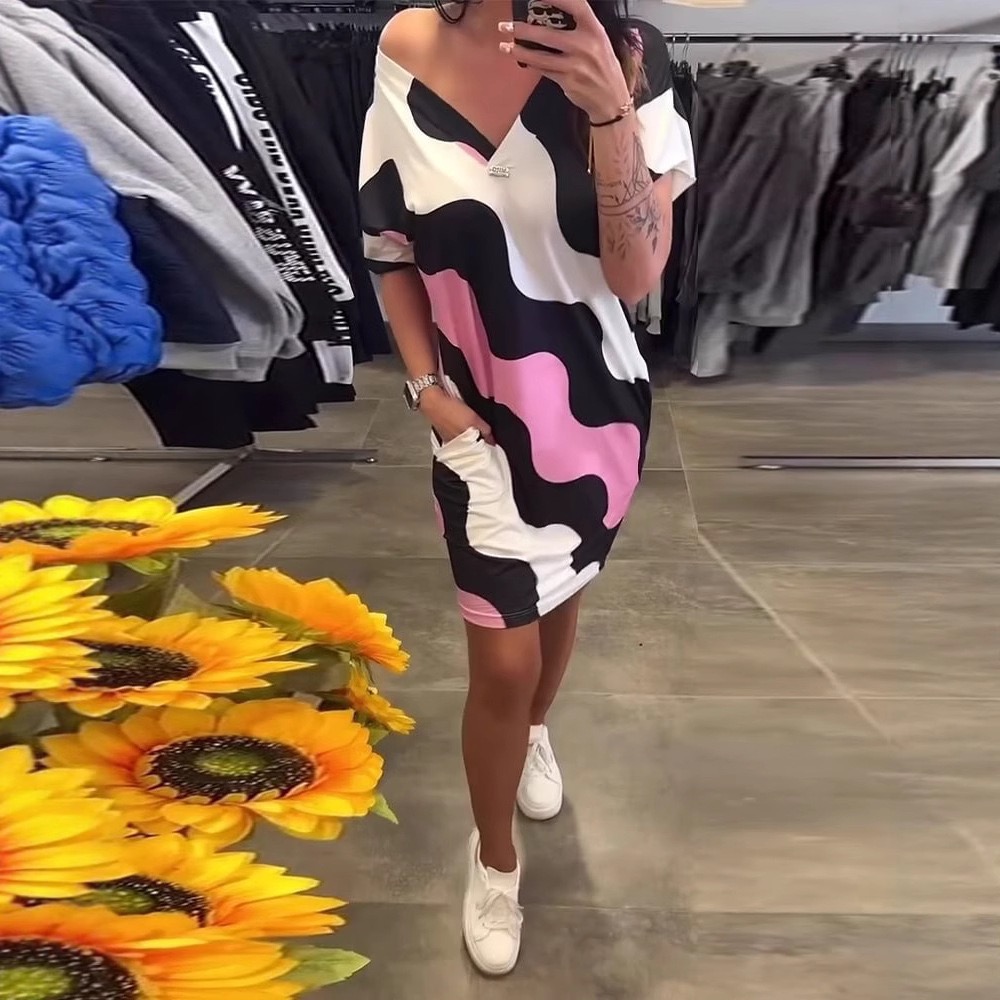 Abito Donna V-Scollo Elegante "Brio Italiano"