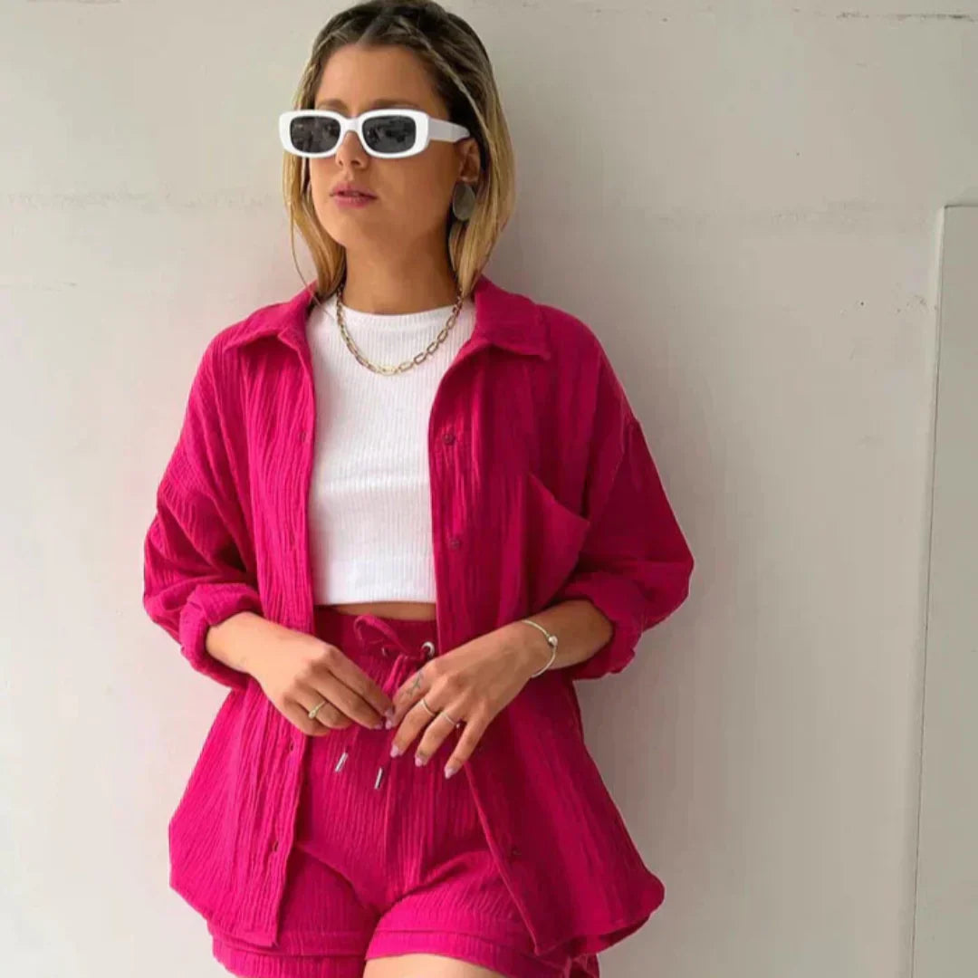 KATELYN - Set Due Pezzi in Lino Puro