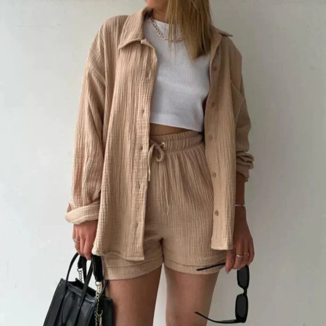 KATELYN - Set Due Pezzi in Lino Puro