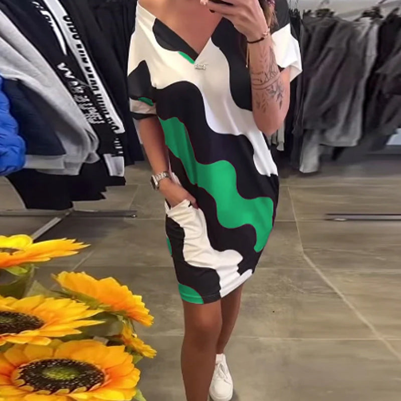 Abito Donna V-Scollo Elegante "Brio Italiano"