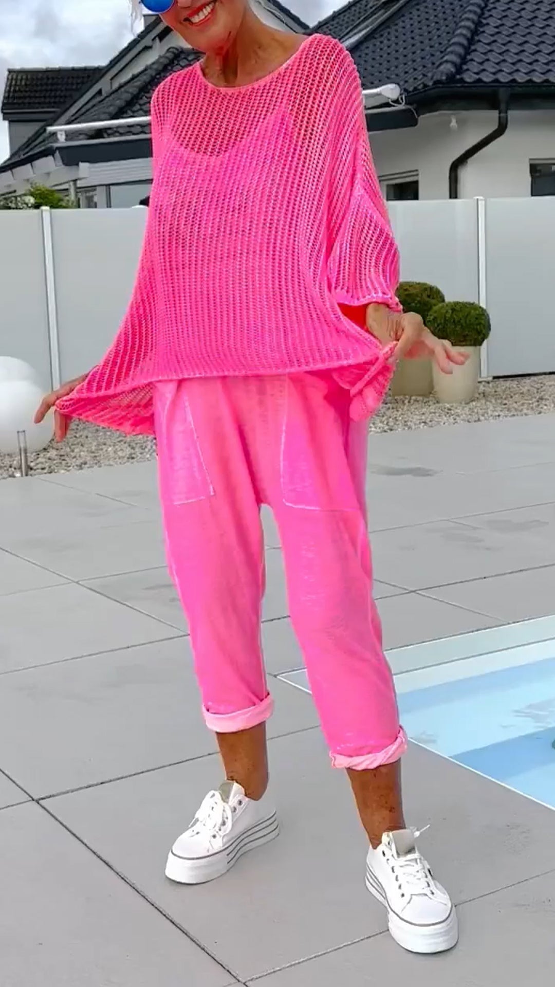 Spanou - Tuta Casual e Camicia Con Scollo Rotondo