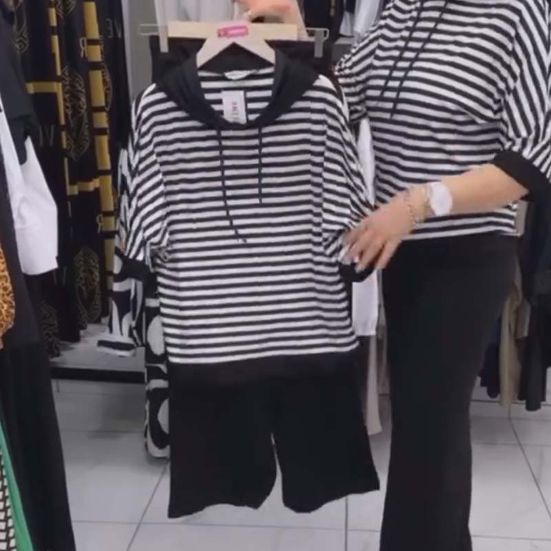 Completo Miracoloso Righe Donna 