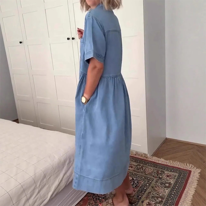 Vestito Midi in Denim Liguria