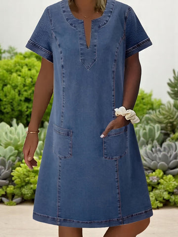 GILJA - Vestito in Denim Morbido per Donna