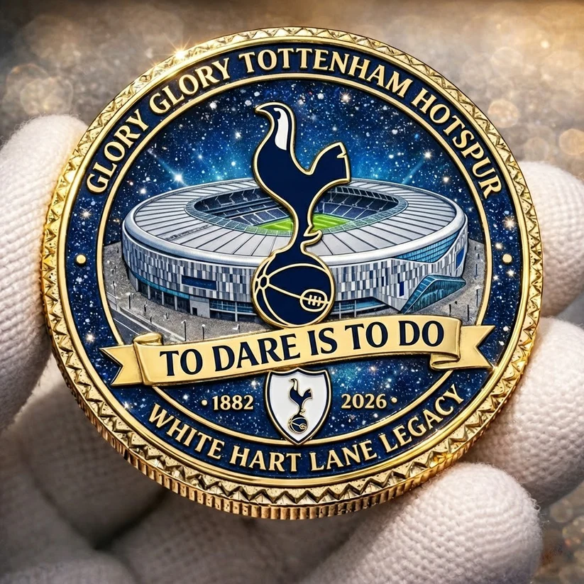 Tottenham Hotspur Football Club Heritage Commemorative Challenge Coin