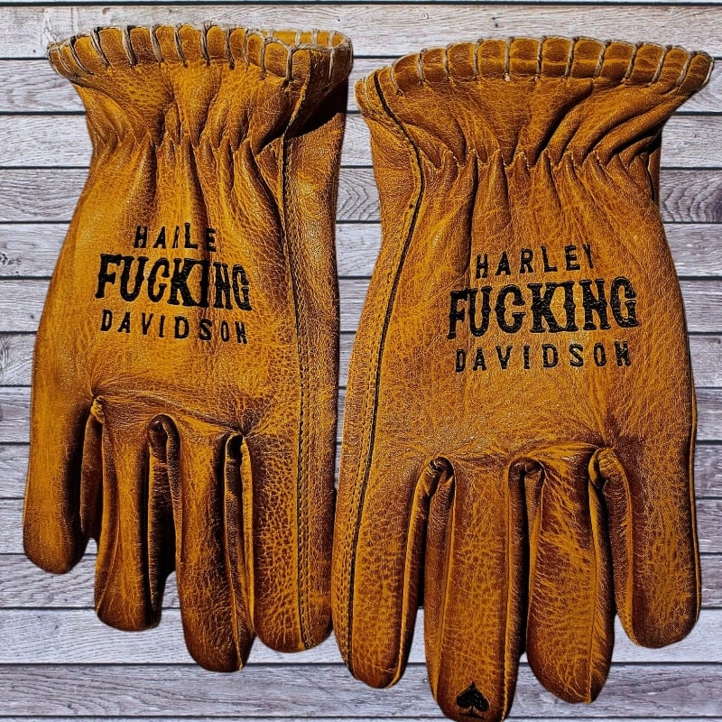 Handmade Leather Motorcycle Gloves