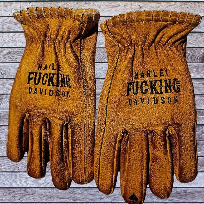 Handmade Leather Motorcycle Gloves