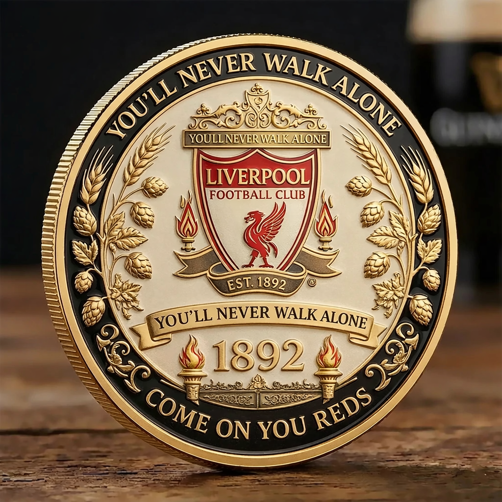 Liverpool Football Club 134th Anniversary Commemorative Challenge Coin