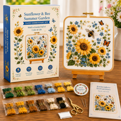 4 Seasons Botanical Embroidery Collection – DIY Hand Embroidery Kit Series