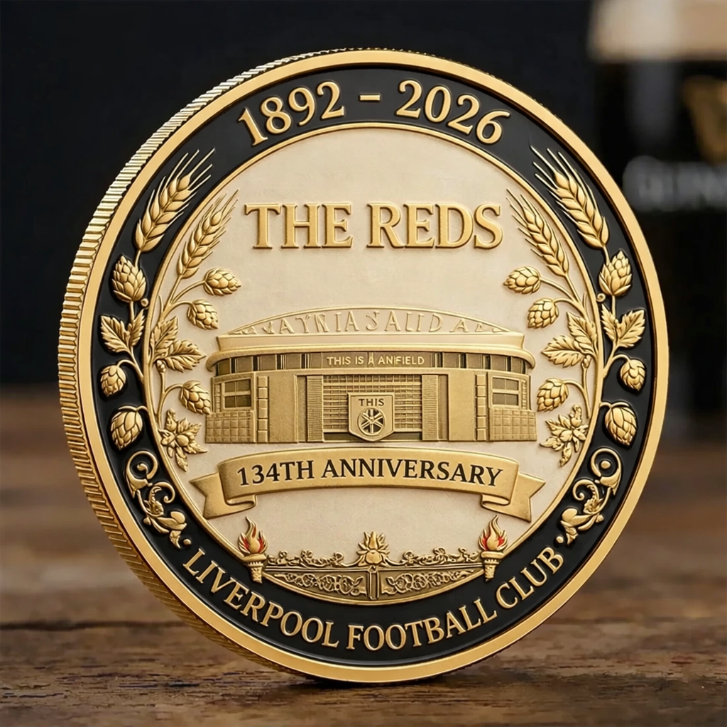 Liverpool Football Club 134th Anniversary Commemorative Challenge Coin