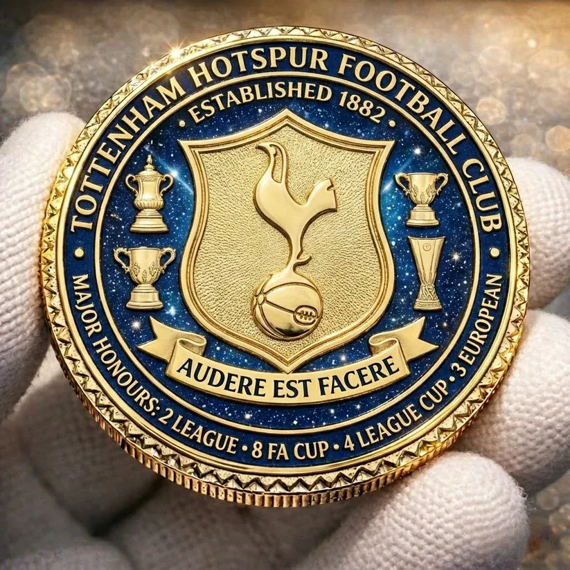 Tottenham Hotspur Football Club Heritage Commemorative Challenge Coin